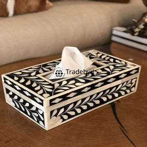 Boîtes à bijoux de luxe faites à la main complexes incrustation de vadrouille en os pour le stockage décoratif cadeau à la maison pour les événements festifs Tradebyd - Product Image 5