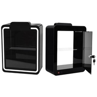 Présentoir en acrylique avec éclairage LED pour atomiseurs électroniques, vitrine pour accessoires de cigares avec serrure, personnalisable en usine