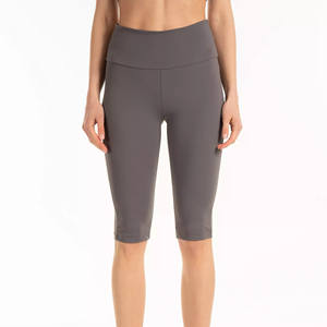 Conjunto de sujetador de pantalones cortos de Yoga de compresión transpirable para mujer, ropa deportiva elástica de secado rápido con corte en V Scrunch Back Fitness con forro de Spandex - Product Image 5