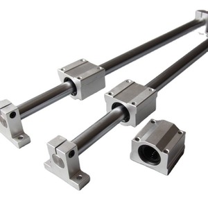 Kit complet de rail de guidage linéaire cylindrique en tube d'acier massif avec patin à roulement intégré pour la vente en gros - Product Image 1