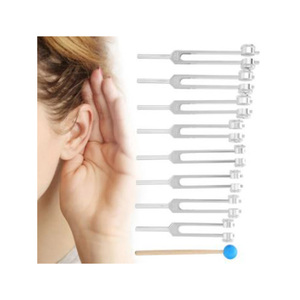 Juego de herramientas de diagnóstico de martillo de acero con diapasones para terapia de curación de sonido juego de diapasones de cuidado saludable - Product Image 2