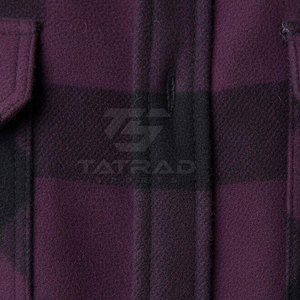 Camisa de Franela para Hombre Fabricada en Pakistán, Cierre de Botones, Corte Regular, Manga Larga, Ropa Casual, Color Sólido, Transpirable para Otoño - Product Image 5