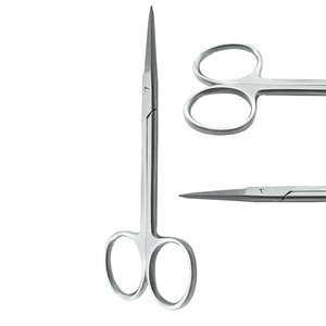 Ensemble de 2 pièces: ciseaux à iris + pince à moustiques Instruments droits en acier inoxydable de qualité chirurgicale de qualité supérieure - Product Image 6