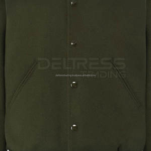 Elegantes chaquetas de poliéster Lettermen para hombre, cuello alto de invierno cálido con lona para venta en línea - Product Image 4