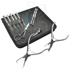 Herramientas de extensión de cabello de acero inoxidable de alta calidad en color pulido y kit de cuero herramientas personalizadas para el cuidado de la belleza del cabello con logotipo - Product Image 6