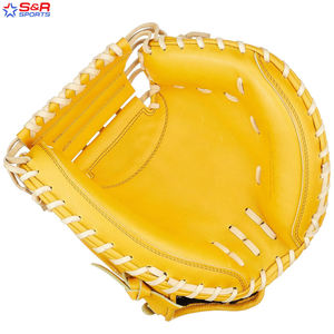 ถุงมือตีเบสบอลวัสดุหนังแท้ปรับแต่งสีโลโก้ได้ตามต้องการ - Product Image 5