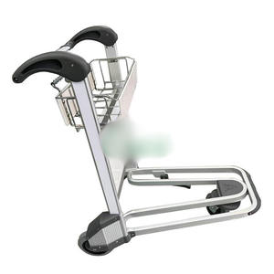 Aluminum Alloy 3 Wheeled Airport <b>Luggage</b> Trolley Hand Braked Special Transportation <b>Cart</b> - Product Image 1
