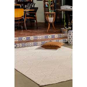 Jolly พรมโพลีเอสเตอร์สี่เหลี่ยมสีครีม JL001เนื้อนุ่มสำหรับใช้ในห้องนั่งเล่นและห้องนอน - Product Image 4