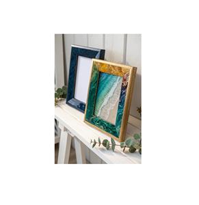 Cadre photo en bois et résine Art Déco : un look moderne et haut de gamme avec options personnalisables, durable pour les accents d'intérieur. - Product Image 3