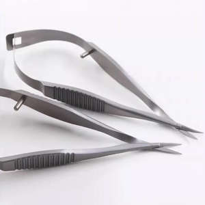 Instrumento quirúrgico oftálmico para ojos autoclavable, microtijeras microquirúrgicas de aleación de titanio, tijeras de estilo Potts - Product Image 2