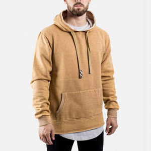 Sudadera con Capucha Personalizada de Invierno para Hombre, Estilo Vintage, Decolorada por el Sol, de Algodón Teñido Liso, Felpa Francesa, Talla Grande, Lavado Ácido, Gruesa - Product Image 3