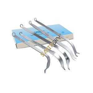 Détecteur de canal, instrument orthopédique proximal incurvé et lisse, type Unger, en acier inoxydable, manuel, haute qualité - Product Image 5