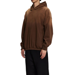 ผู้ผลิตเสื้อฮู้ดดี้สตรีทแวร์ผ้าฝ้าย 100% แบบสั่งทำพิเศษ ทรงโอเวอร์ไซส์ ล้างสีแบบ Acid Wash เสื้อฮู้ดดี้ผู้ชายแบบสั่งทำพิเศษ - Product Image 4