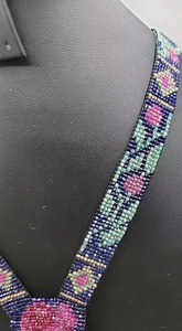 แฟชั่นโบฮีเมียนทาวทำด้วยมือลูกปัดแก้วสีสันสดใสสร้อยคอและต่างหูเครื่องประดับผู้หญิงทันสมัย zh Trader - Product Image 5