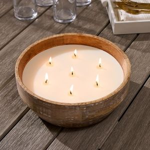 Diseño atractivo Cuencos de madera de alta calidad para velas Hecho a mano Ecológico Calidad Premium Venta caliente - Product Image 2