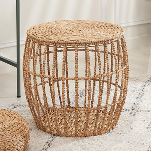 Mesas auxiliares modernas de jacinto de agua a bajo precio, buena oferta en accesorios para el hogar, mesas auxiliares tejidas a mano - Product Image 4