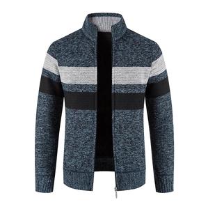 Suéter de punto liso transpirable de color sólido con cuello redondo, ropa de invierno de manga larga para hombre, color blanco, venta al por mayor. - Product Image 3