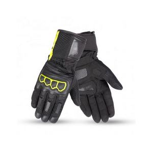 Gants de moto de course avec logo personnalisé Gants de sécurité en cuir véritable avec respirabilité Gants de cyclisme moto - Product Image 2