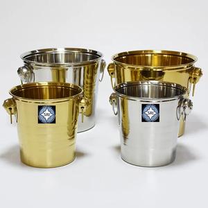 Bol à glace en acier inoxydable avec motif floral personnalisé, taille standard, fabriqué à la main, style américain, refroidisseur à vin pour seau à boissons - Product Image 1