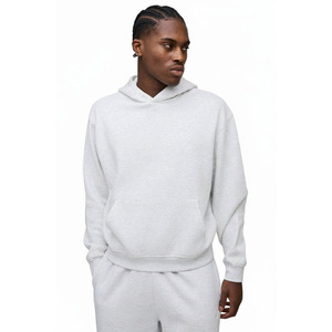 Sudadera con Capucha de Invierno Gruesa de Algodón de Alta Calidad de 370/430 GSM, Lisa, Teñida, de Gran Tamaño, con Logotipo Personalizado, Sudadera de Forro Polar para Hombre - Product Image 1