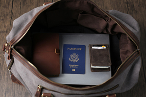 Fourre-tout LCTB-0012 durable en cuir toile sac polochon de voyage polyvalent Weekender nuit Gym affaires fourre-tout transparent caractéristique - Product Image 5