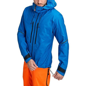 Veste coupe-vent streetwear personnalisée, légère, imperméable, col montant, en polyester, décontractée, sportive, à capuche, pour homme, hiver - Product Image 5