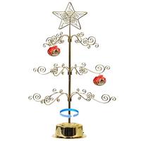Soporte para tarjetas de felicitación con diseño de árbol de Navidad de pie, soporte de exhibición, alambre de hierro, negro/rojo, soporte para tarjetas fotográficas de mesa