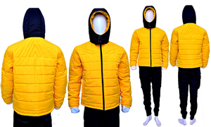 Veste matelassée coupe-vent pour hommes 100% veste matelassée chaude d'hiver en nylon vestes de vêtements personnalisés de haute qualité pour hommes - Product Image 4