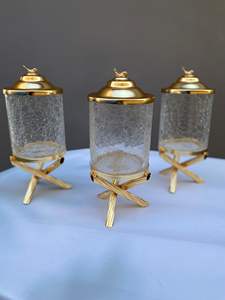 Ensemble de 3 bocaux de luxe de haute qualité, bocaux de rangement de qualité supérieure, forme cylindrique, livraison rapide pour les styles de contenants d'assaisonnements de qualité supérieure - Product Image 6