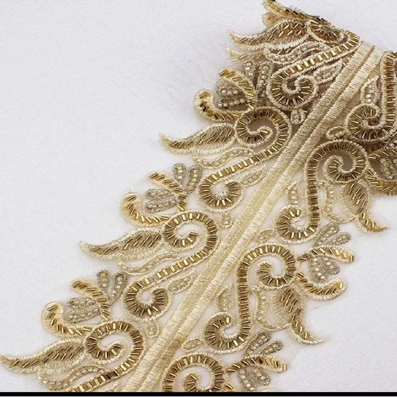 custom made embroidered sequined and beaded