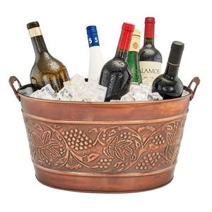 Standard Design Bar Ware Wine <b>Tub</b> Premium Quality Copper Wine <b>Tub</b> For Hot Selling Wine Bucket By Indian <b>Metal</b> World - Product Image 1