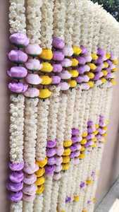 Handmade Mogra & Peony Flower Garland Fluffy Artificial Floral Latkan <b>for</b> Diwali, Wedding, <b>Party</b>, Home & Door Decoration - Product Image 2
