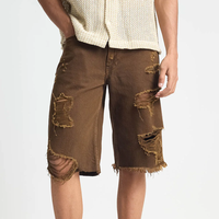 Pantalones Cortos de Mezclilla Casuales de Cintura Alta para Hombre, Marca TRIBON SPORTS, Estilo Moderno, Lavado Claro, Transpirables, de Secado Rápido y Ecológicos