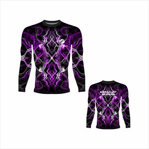 Vente en gros Rashguard de Jiu-Jitsu sans Gi à manches longues, unisexe, en polyester et élasthanne, personnalisable avec logo - Product Image 5
