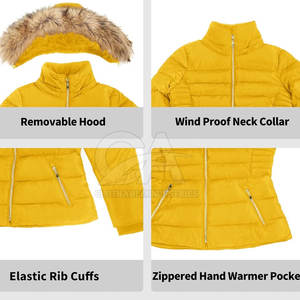 Manteau d'hiver épais tendance pour femmes, veste chaude en fausse fourrure à capuche, veste en fausse fourrure à capuche pour femmes - Product Image 5