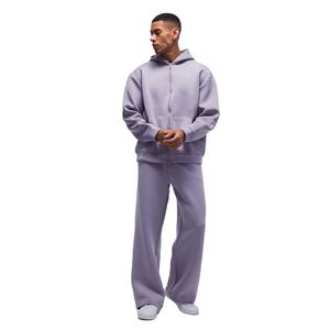 Ensemble 2 pièces Jogger Sets Oversize Pants Sweat Suits 100% Cotton Custom Hoodie and Sweatpants Unisex Zip up Tracksuits for Men - Product Image 6