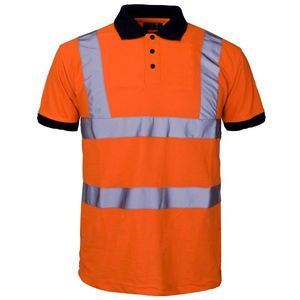 Chemises réfléchissantes Polo pour hommes Logo personnalisé Vêtements de travail haute visibilité Polos de travail à manches courtes T-shirts de sécurité réfléchissants - Product Image 5