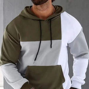 Sweat à capuche pour homme avec poches colorées Streetwear de sport et d'extérieur Vêtements décontractés de printemps et d'automne Vêtements à capuche Sweat-shirt - Product Image 3