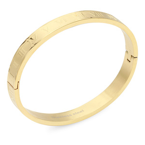 Braccialetti e braccialetti da uomo in acciaio inossidabile placcato oro 8MM - Product Image 2