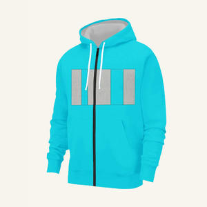 Nueva tendencia de poliéster/algodón sudaderas con cremallera para hombre estilo informal de talla grande estampado sólido temporada de invierno tamaño personalizado bordado - Product Image 1