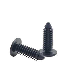 Nouveaux rivets en plastique PA6 Heying GL-1233 noirs en forme de <span class=keywords><strong>sapin</strong></span> étroit pour assemblages de panneaux serrés et remplacement/réparation - Product Image 1