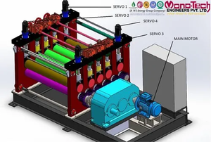 Máquina alisadora de láminas de acero dulce hidráulica semiautomática Equipo de nivelación de metal industrial para procesamiento de fabricación - Product Image 3