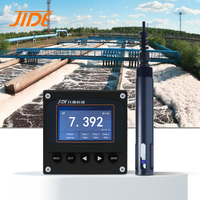 ECA Industrial Digital pH Sensor with RS485 Modbus 0.1pH Accuracy 0-60C Temperature Range for Wastewater Treatment