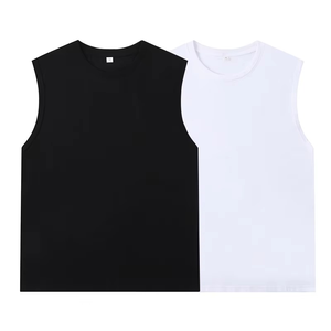 Chaleco deportivo de verano con logotipo personalizado para hombre, camisetas transpirables sin mangas para ropa informal y deportiva, diseño liso en blanco - Product Image 6