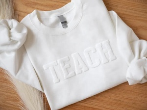 Sweat-shirt à capuche unisexe 100% coton avec broderie bouffante 3D imprimée numériquement pour l'automne - Product Image 4