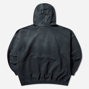 Sudadera con capucha de invierno sólida de lana de algodón Premium 2025 con acabado de lavado ácido bolsillo de canguro de ajuste relajado - Product Image 2