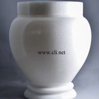 Urne funéraire américaine en onyx pêche pour adulte, vase en pierre polie, marbre naturel, écologique, durable, personnalisable, pour cendres humaines