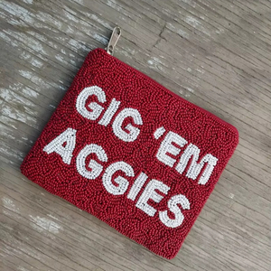 Porte-monnaie en forme de cœur très tendance - Broderie en coton, design personnalisable, cadeau de remerciement - Product Image 1