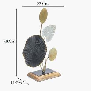 Exhibición de flores de metal elegante Mejora tu mesa con belleza natural Muestra de mesa de flores de metal elegante - Product Image 3