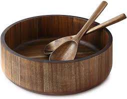 ชามผลไม้ทำจากไม้โค้งพร้อมผิววอลนัทโค้งมนสำหรับตกแต่งโต๊ะในบ้านหรือโรงแรม - Product Image 2